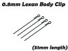 0.8mm Lexan Body Clip - 4 pcs (51mm length)