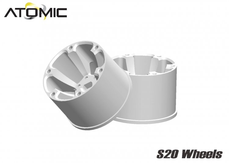 S20 AWD Wheel Extra Wide14mm) +0 (White) - Click Image to Close