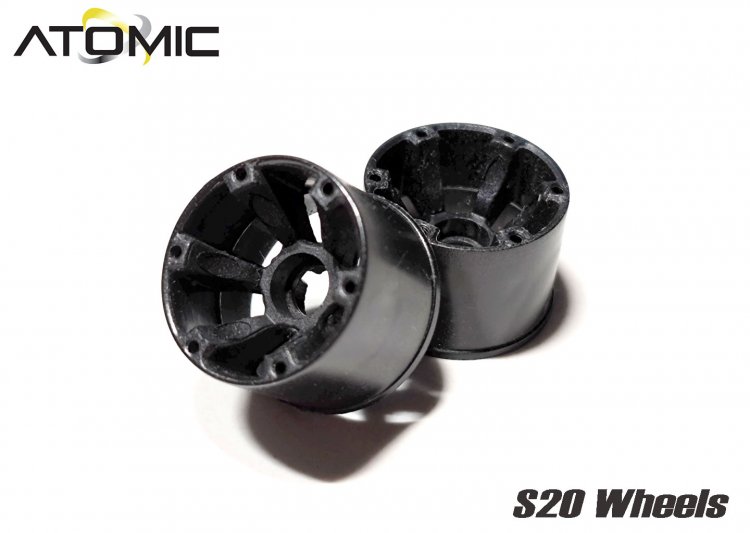 S20 RWD Wheel Extra Wide (14mm) -1 (Black) - Click Image to Close