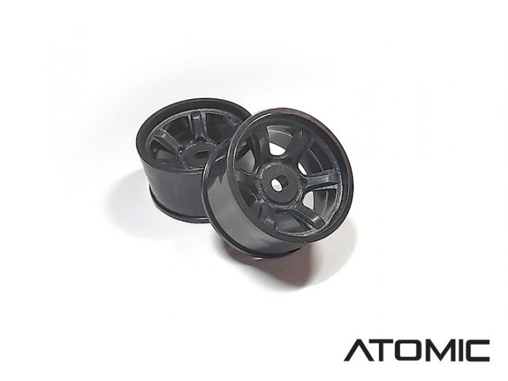 S6 AWD Rim (Wide -0.5) Black - Click Image to Close