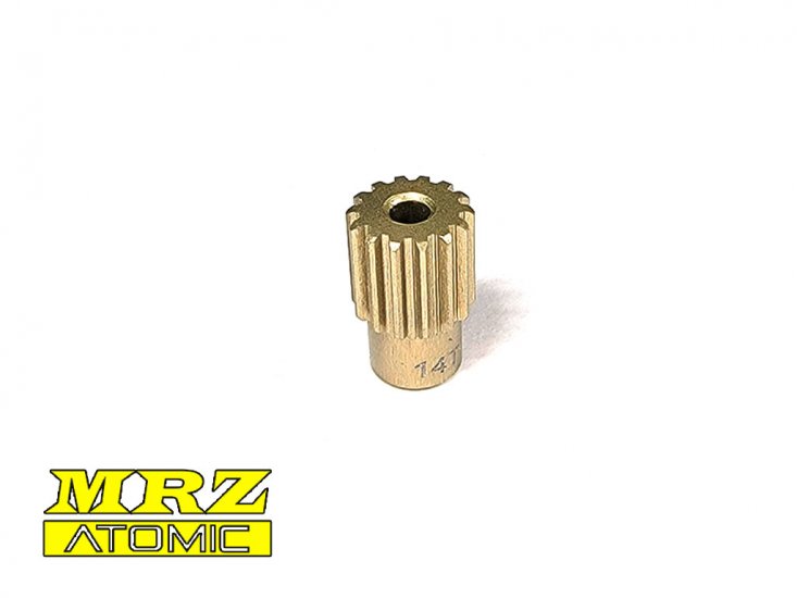 Hard Coated 64DP Pinion 14T (MRZ) - Click Image to Close