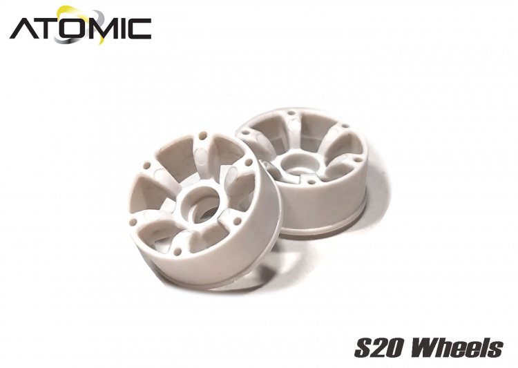 S20 RWD Wheel Narrow +1 (White) - Click Image to Close