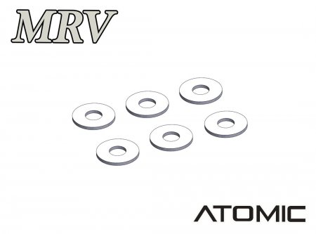 MRV Rear Axle Height Shim 6 pcs (1.6 x 4.0 x 0.3 mm)
