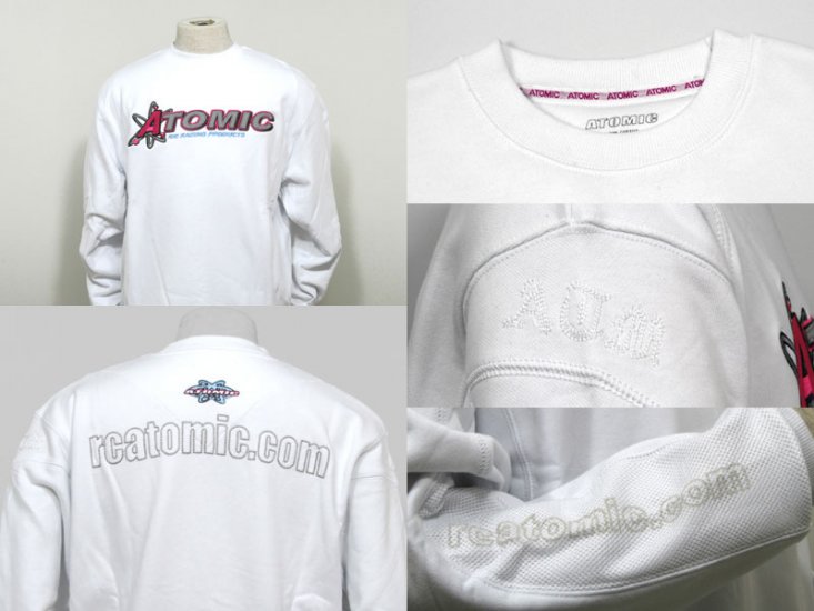 Atomic Team Sweater - XXL (White) - Click Image to Close