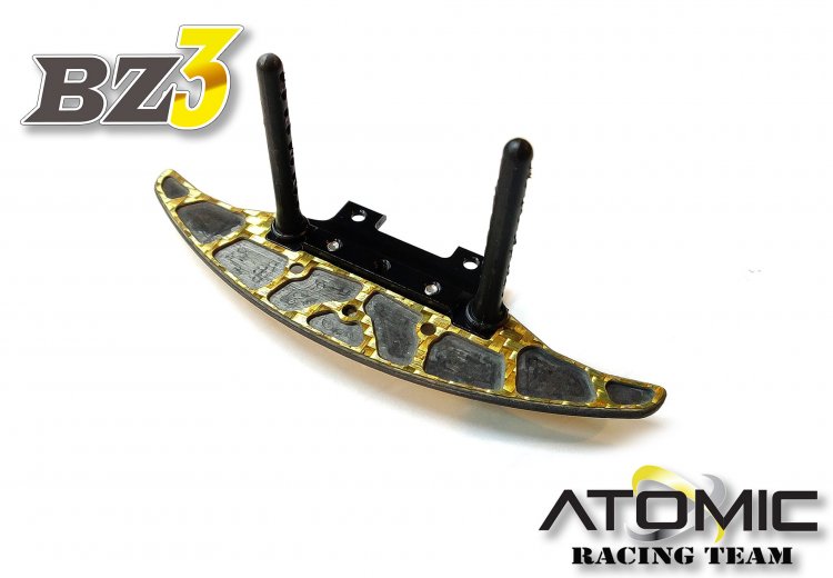 Wide Aluminium+Carbon Bumper -Golden - Click Image to Close