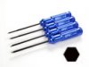Blue color Hexagon Wrench Set (1.5mm, 2.0mm, 2.5mm, 3.0mm)