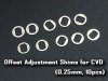 Offset Adjustment Shims for CVD (0.25mm, 10pcs)