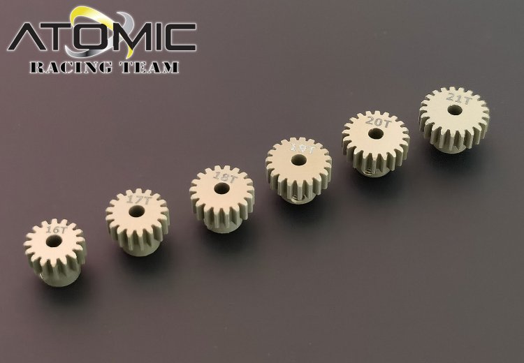 Hard Coated 64DP Pinion Set 16-21T (BZ3, FFZ, DRZ) - Click Image to Close