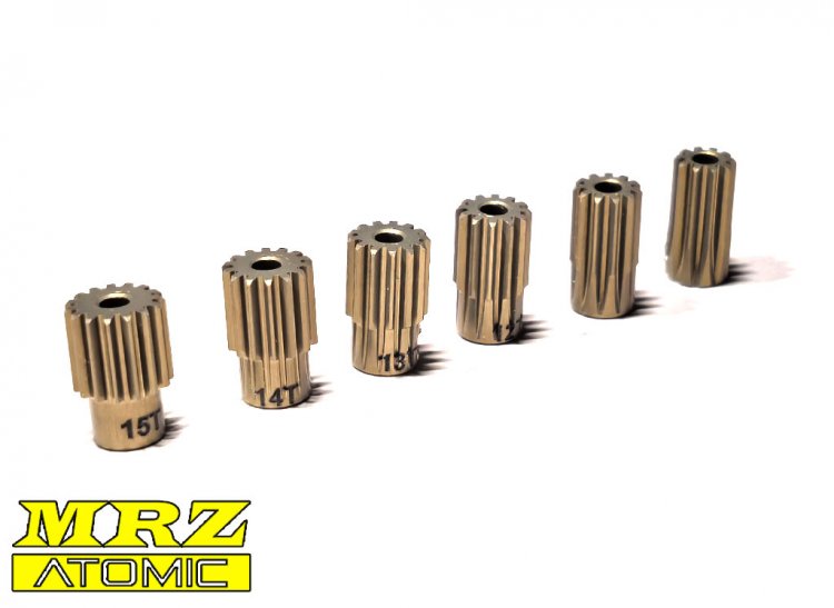 Hard Coated 64DP Pinion Set 10-15T (MRZ) - Click Image to Close