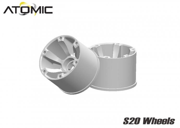 S20 RWD Wheel Extra Wide (14mm) -1 (White) - Click Image to Close