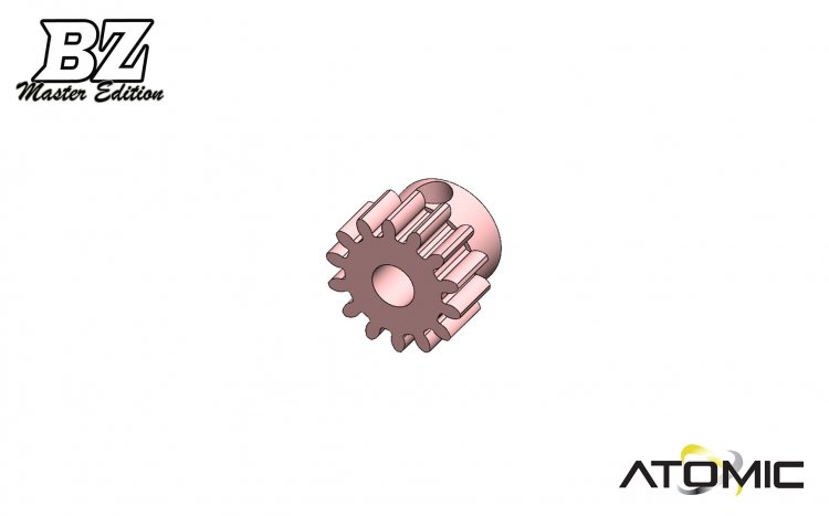 BZM Alu. Motor Pinion 14T - Click Image to Close