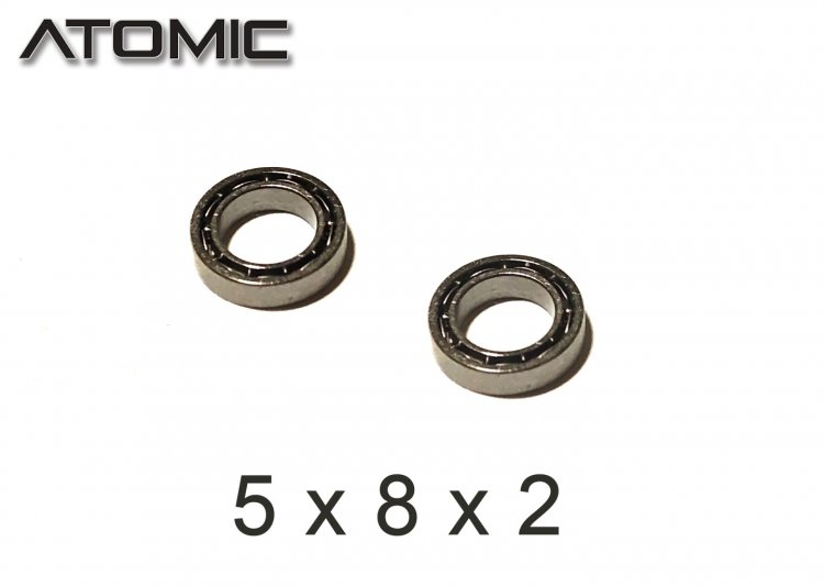 Oiled Ball Bearing 5 x 8 x 2 (2 pcs) - Click Image to Close