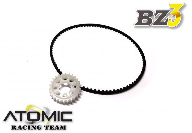 26T(option) Pulley for BZ Aluminium Ball Diff (w/ belt) - Click Image to Close