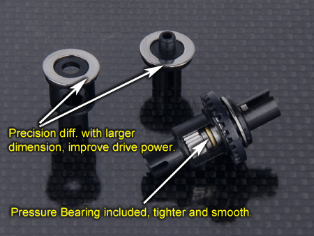 Delrin Ball Differential Set V2 (AMZ/AWD/Mini-Z Buggy) - Click Image to Close