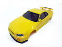 Nissin Skyline GTR Body[Yellow] for Mini-z / iwaver / FireLap - Click Image to Close