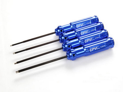 Blue color Hexagon Wrench Set (1.5mm, 2.0mm, 2.5mm, 3.0mm) - Click Image to Close