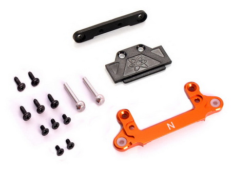Alu. Reinforced Lower Arm Complete Set Orange(For MR-03 Narrow ) - Click Image to Close