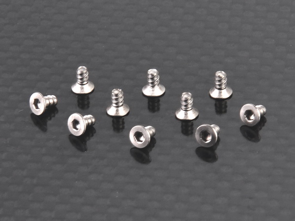 Flat head Tapping screw 2x4mm (TKB) Titanium 1.5 Hex. - Click Image to Close