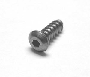 Titanium Screw #0.50" Button Head 2.3x6 10pcs - Click Image to Close