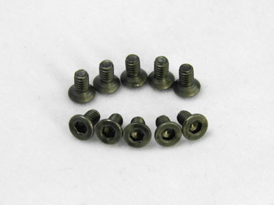 Titanium Tapping Screw 1.5 Hex. Flat Head 2x4mm (TKM) - Click Image to Close