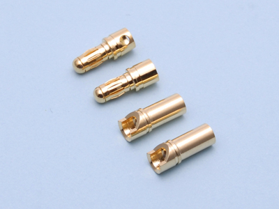3.5mm Gold Round plug (2 sets) - Click Image to Close