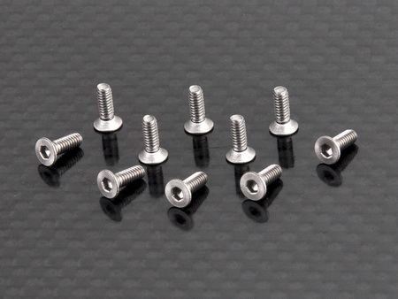 Flat head Machine screw 2x6mm (TKM) Titanium 1.5 Hex.