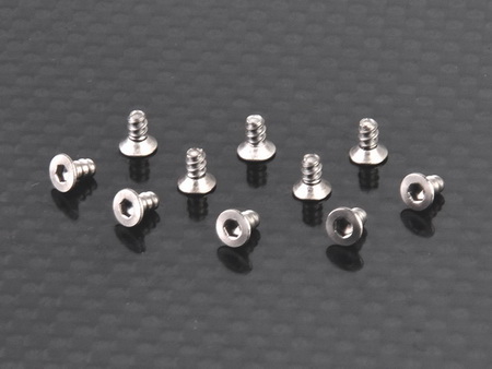 Flat head Tapping screw 2x4mm (TKB) Titanium 1.5 Hex.