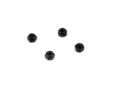 2mm Alu. Hex. Lock Nut - Pro Ver. (Black)