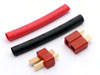 T-plug set (Red, w/ Heat shrink tube)